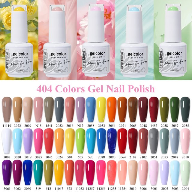 Arte Clavo Frühling Sommer Gel-Nagellack Wunderschöne Farbe 15ml Semi-Permanent Abziehbarer UV-LED-Gel Nagelkunst DIY Design Lacke