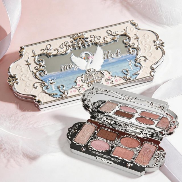 6-Color Eyeshadow Palette Matte Fine Shimmer Long Lasting Waterproof Smudge-Proof Eye Shadow for Daily Office Commuting