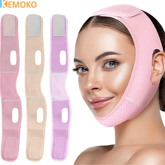 Face Slimming Bandage V Line Face Shaper Women Double Chin Cheek Lift Up Belt Facial Massager Strap Face Beauty Skin Care Tools