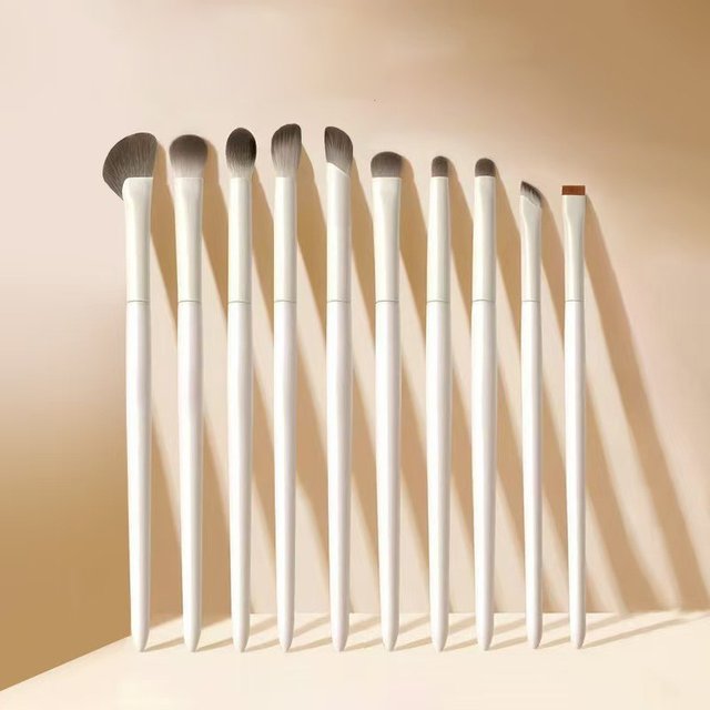 5/8/10 pièces pinceaux de maquillage pour les yeux naturels ensemble détail fard à paupières brosse pinceau de maquillage blanc Ultra doux fard à paupières Eyeliner outil de maquillage