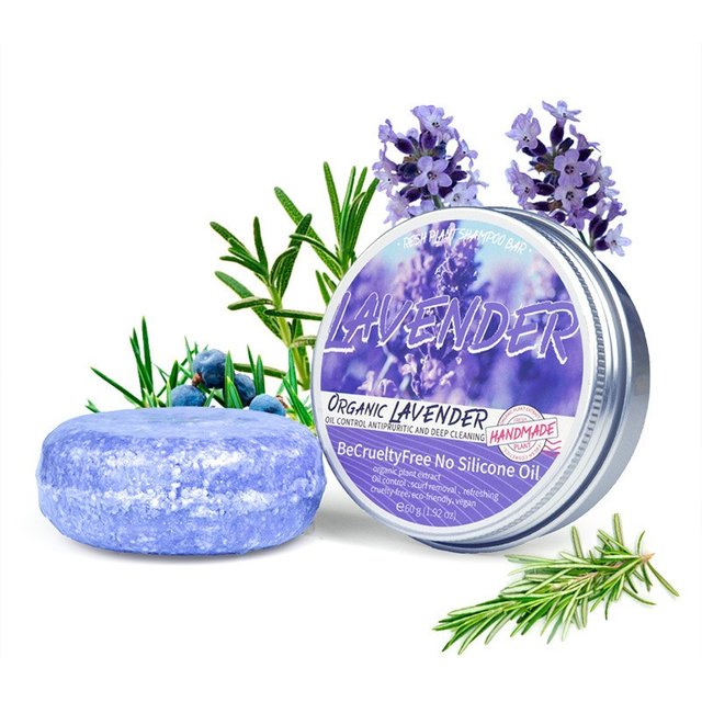 1pc Lavender Tea Tree Natural Honey Essential Oil Shampoo SoapDandruff Nourishing Smoothing Conditioning Hair Nourishing Shampoo