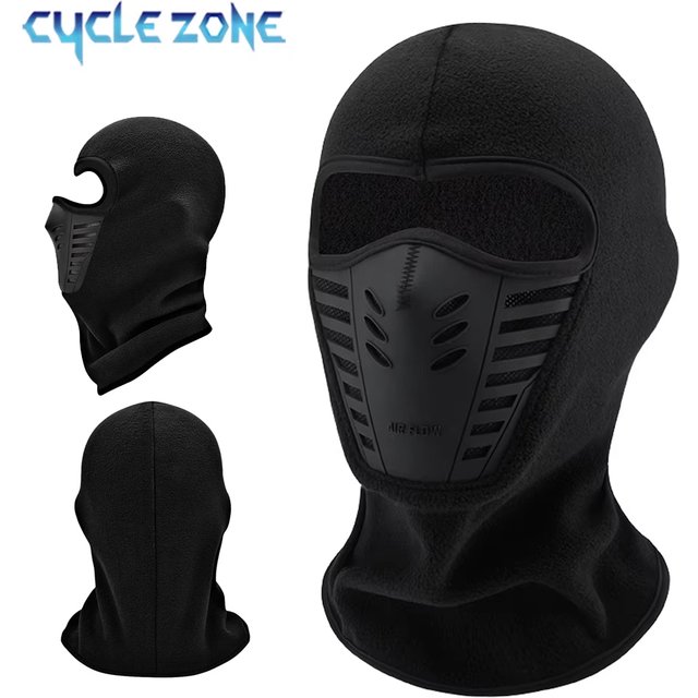 Masque facial complet pour cyclisme en plein air, coupe-vent, anti-poussière, garde au chaud,