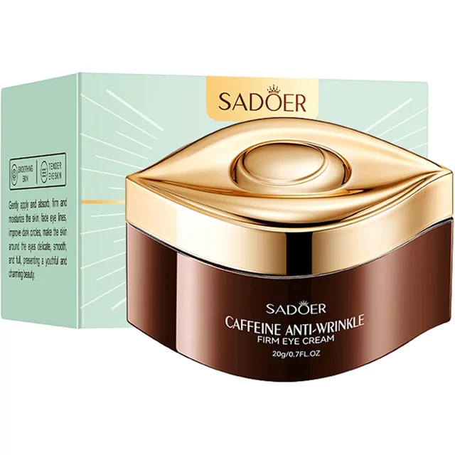 SADOER Caffeine Eye Cream Anti Dark Circles Eyes Bags Remover Firming Moisturizing Eye Creams Beauty Eyes Skin Care Products