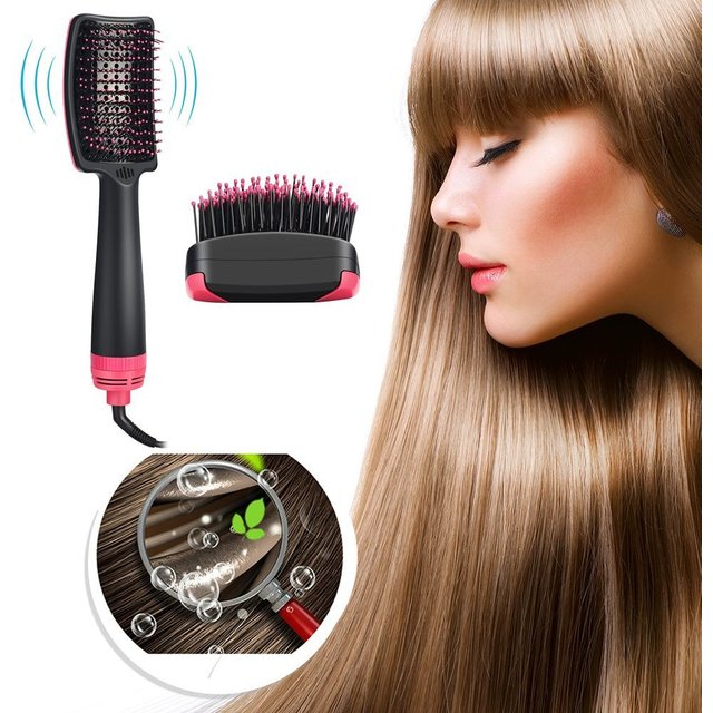 LISAPRO 2 IN 1 One Step Hair Dryer and Volumizer Hair Straightener Hot Air Brush Hair Curler Hair Beauty and Health Styling