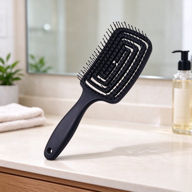 Women Salon Detangling Hair Brush Anti Static Scalp Exfoliating Massage Comb Wet Hair Styling Hairdressing Tool 1pc