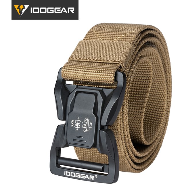 IDOGEAR ceinture tactique 1.5 "ceinture pour hommes boucle à dégagement rapide ceinture décontractée chasse quotidienne EDC 3427