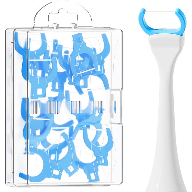 Pack of 20 Replacement Flosser Brush Heads Compatible with Philips Sonicare Electric Toothbrush Handle, Clean Dental Floss Picks