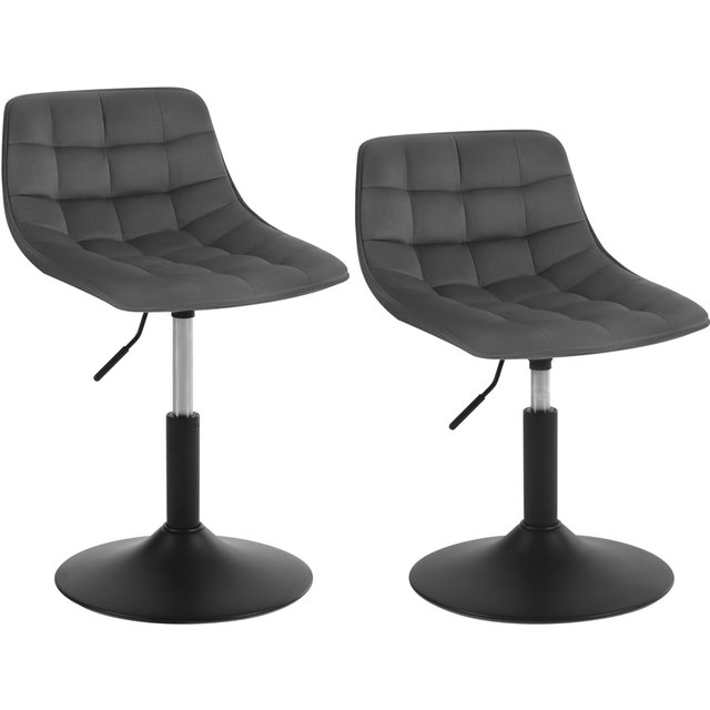 WOLTU 2PCS 360° Swivel Makeup Chairs Dressing Table Chairs Vanity Stools with Backrest Height Adjustable for Living Room Bedroom Home