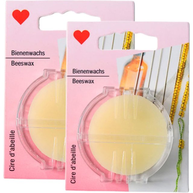 2PCS Sewing Thread Beeswax Conditioner Sewing Thread Wax Conditioner with Box for Quilting Making Sewing Strengthening Line