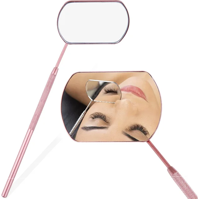 Mirror Large Checking False Eyelash Eyelash Stainless Steel Magnifying Makeup Mirror Dental Mouth Mirror Lash Extension Supplies