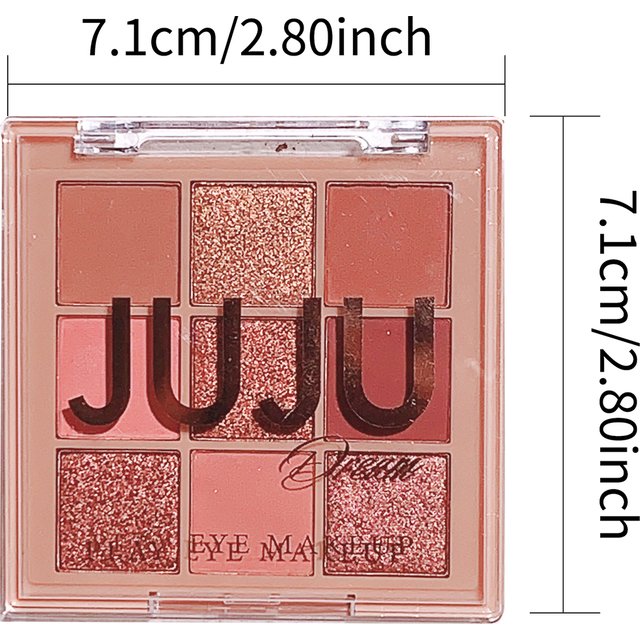 Warm Winter Brown Shadow Nine Colors Eyeshadow Earth Tone Autumn and Winter Low Saturation Orange Brown Palette Milk Tea