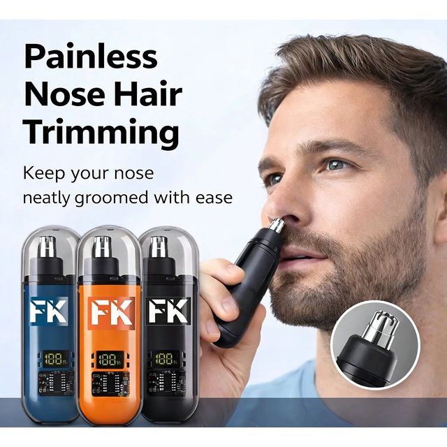 Rechargeable Mini Nose Hair Trimmer Small Portable Transparent Electric Nose Hair Trimmer Personal Care Special Hair Clipper