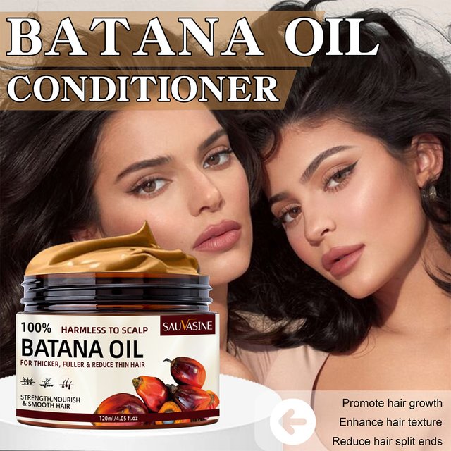 Batana Oil Conditioner 120ml, Deep Hydrating Hair Conditioner with Collagen & Arginine for Dry Damaged Curly Hair, Smooth Shine