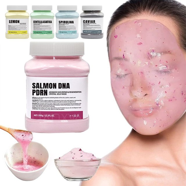 350g Crystal Jelly Gel Mask Powder,PDRN Centella Asiatica Hydrating Moisturizing Soothing Brightening Repair Face Skin Care