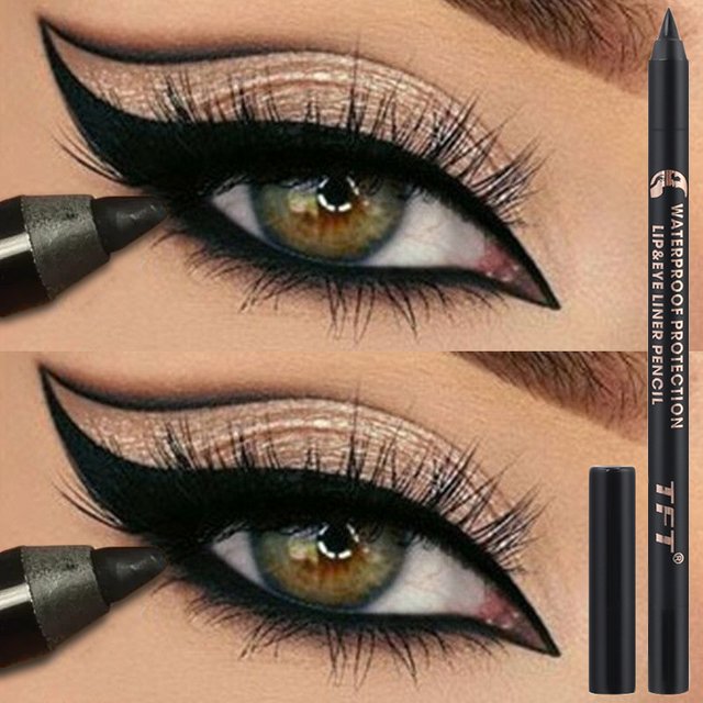 Crayon Eyeliner imperméable noir et marron, maquillage durable pour les yeux, doux, séchage rapide,