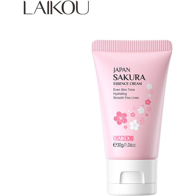 LAIKOU 30g Japan Sakura Essence Face Cream Hydrate Moisturizing Cherry Blossom Refreshing Essence Facial Lotion Korean SkinCare