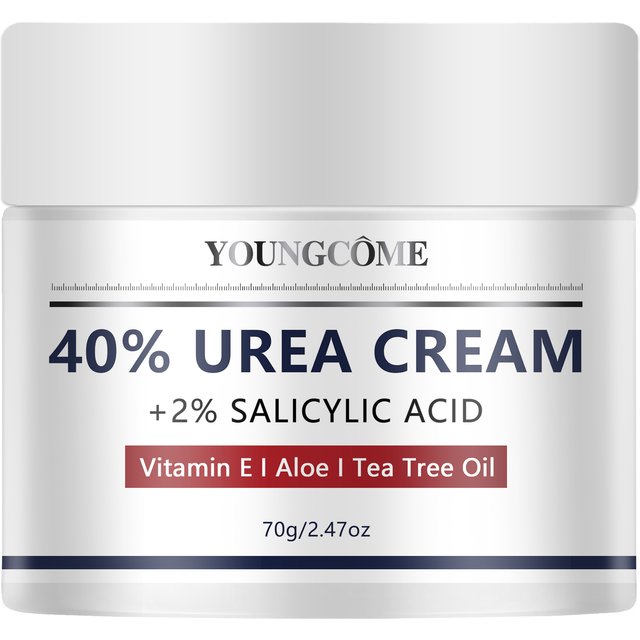 Urea Cream Foot Hand Care | 40% Urea + 2% Salicylic Acid Infused with Vitamin E Aloe Tea Tree Oil | Dry Cracked Skin Relief Mois