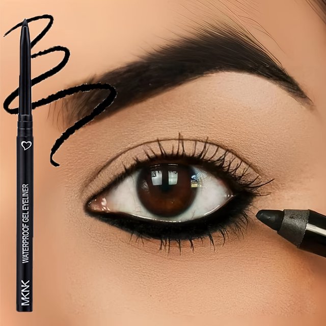 Jules Liner-Crayon Eyeliner Gel 2 en 1, Imperméable, Longue Durée, Blanc, Noir, Marron, Facile à