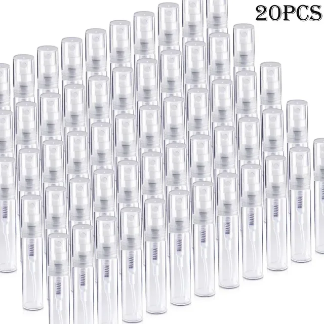 Mini flacon pulvérisateur en plastique transparent de 3ml/2ml/5ml, atomiseur de parfum vide et