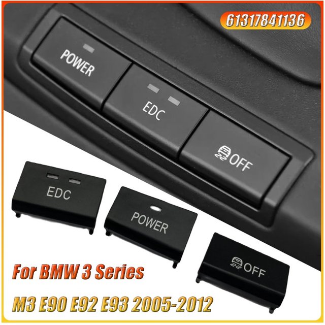For BMW 3 Series M3 E90 E92 E93 2005-2012 Center Console Switch Repair Button Cap Power EDC DSC Switch Button Cover 61317841136