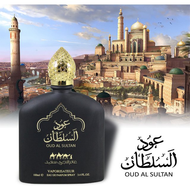 100ML 3.4FL.oz OUD AL SULTAN Parfum arabe unisexe Parfum fort fruité Floral femmes et hommes Eau de