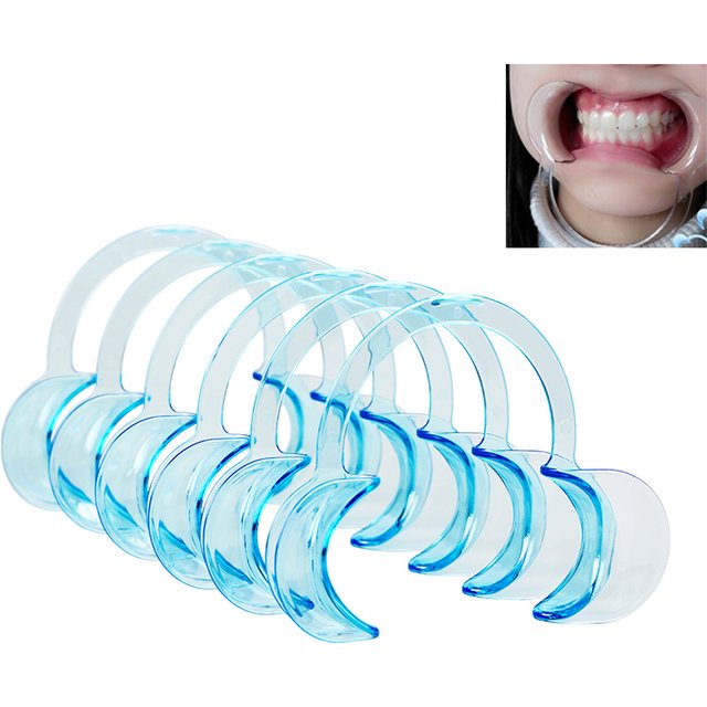 C Shape Dental lip cheek retractors mouth opener 5pcs/bag dental products Oral Clean teeth whitening dentistry tools