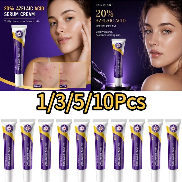 Azelaic Acid Serum Cream for Face Skin Care Brightening Hydrating Oil Control Niacinamide Panthenol Daily Beauty Routine