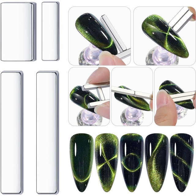 Super strong thick strip magnet cat's eye magnet suitable for nail polish 3D line effect French multifunctional magnet nail tool