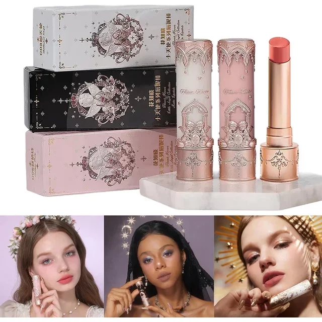 Flower Knows Little Angel Collection Lipstick Velvet Matte Waterproof Long Lasting Lip Gloss Makeup Moisturizing Soft Texture