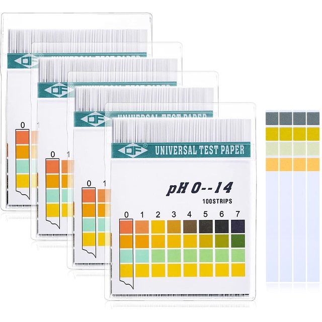 100 Streifen 0–14 PH Alkalische Säureanzeige Papier Wasser Speichel Lackmus Test Kit für Test Körper Säure alkalische pH-Wert Hautpflege
