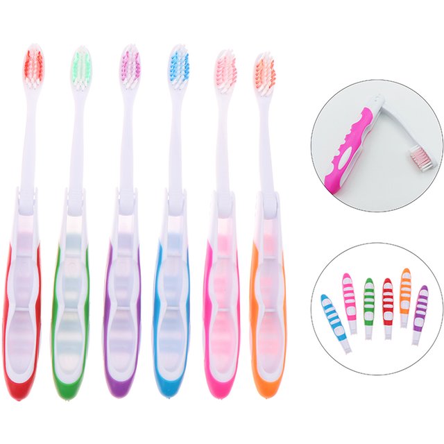 Hygiene Oral Portable Disposable Foldable Travel Camping Toothbrush Hiking Tooth Brush Tooth Cleaning Tools Folding Toothbrush..