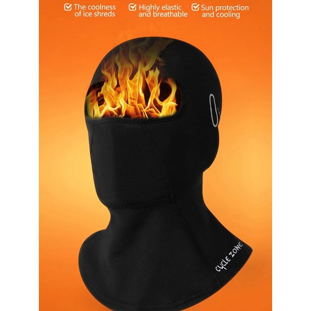 Keep Warm Balaclava Winter Motorcycle Bike Helmet Inner Cap Ski Mask Thermal Windproof Hat Cycling Full Face Mask Neck Warm