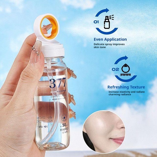 377 Facial Sunscreen Spray SPF50+ Sun Protection Moisturizing Brightening Anti UV Anti Wrinkle Spray For Face Body Neck Skincare