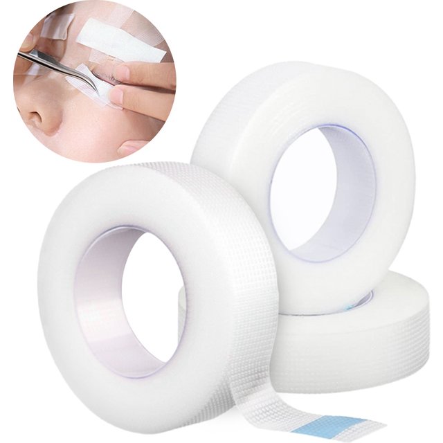 3/5 Rolls Eyelashes Extension PE Adhesive Tape Under Eye Patch Eye Tapes for Lashes Grafting Fake Eyelash Eyeliner Tapes