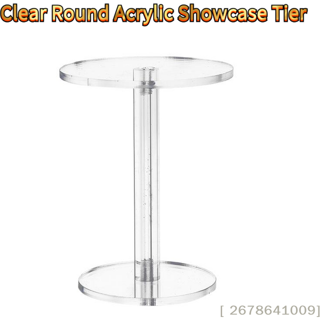 Round Acrylic Display Stand, Clear Showcase Riser for Action Figures, Nendoroids, Perfume & Jewelry〔YY33〕