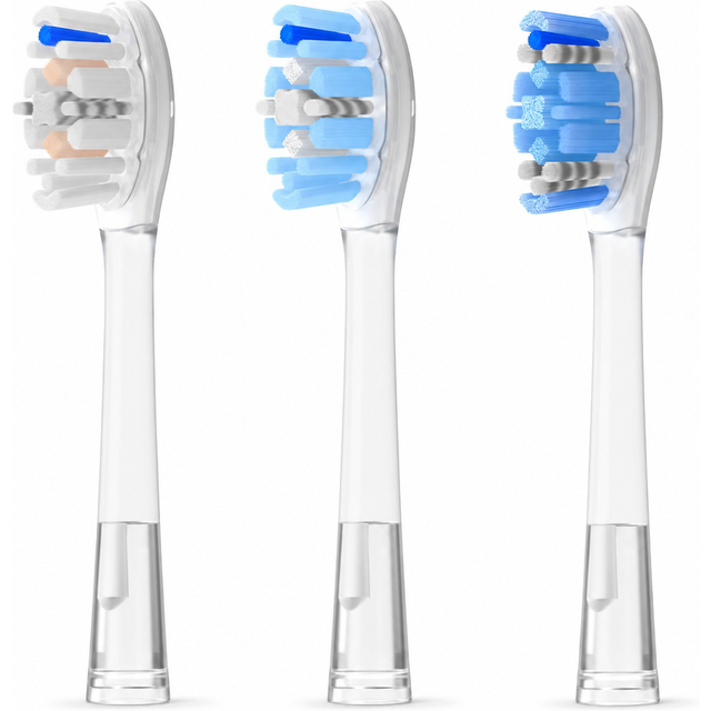 Replacement Toothbrush Heads Compatible with All Laifen Electric Toothbrush, 3 Types Soft Medium Hard Bristles Sonic Brush