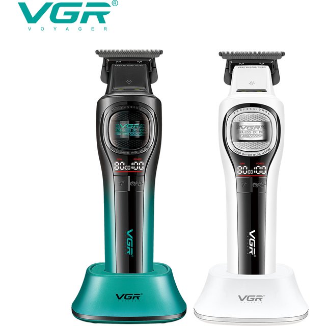 VGR V-888T Professional Electric Hair Clipper with 8000 RPM, Men's High End Hair Trimmer with Base, Electric Push Clipper for Ha
