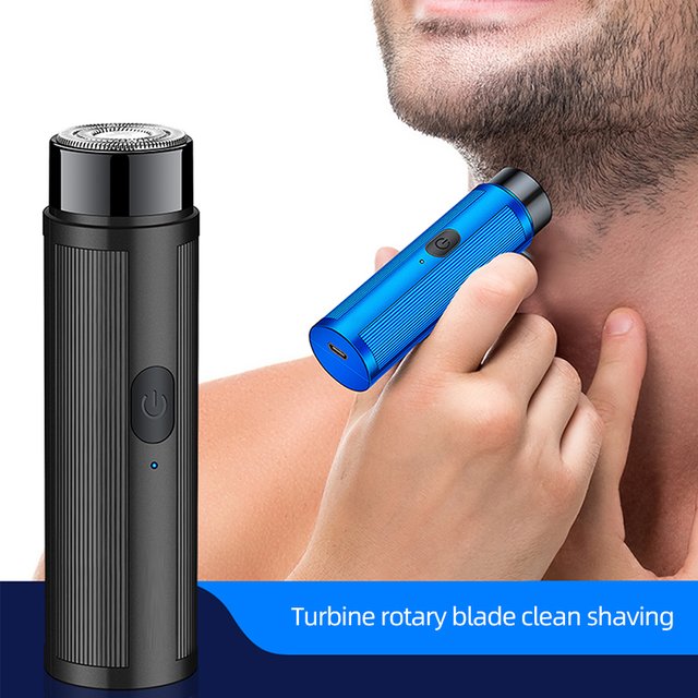 Mini Portable Electric Shaver for men, USB Rechargeable Long Lasting Razor, Pocket Shaving Machine for Beard Grooming Daily Use