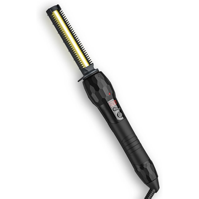New500F Hot Straightening Hair Straightener, Ceramic Portable Curling Iron, Flat Iron Heating Brush, Electric Straightening Comb
