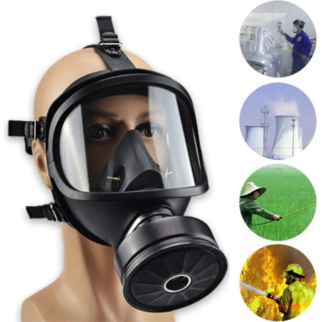 Masque à gaz de type MF14, masque facial complet, filtre respirateur chimique, masque de stimulation