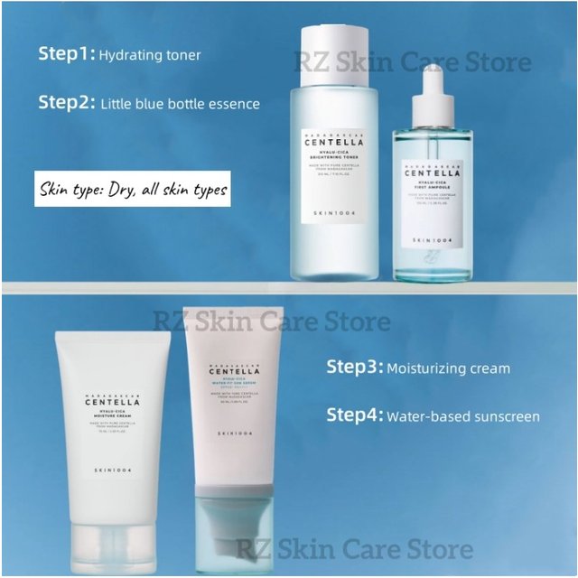 Originales Korean Centella Skin Care Skin1004 Set Niacinamida Serum Facial Dark Spots Removal Whitening Vitamin B5 Cream Toner