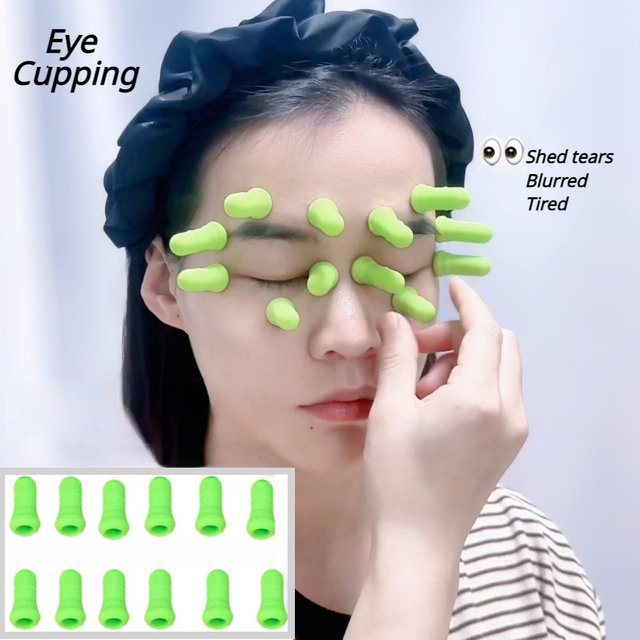 Ventouses faciales en silicone, dispositif d'aspiration sous vide, outils de thérapie de Massage,