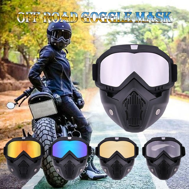 Masque coupe-vent pour Sport de plein air, masque facial pour moto, équitation réglable, Motocross, Protection UV d'été, lunettes de soleil anti-poussière