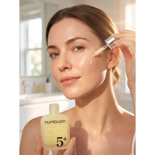 Numbuzin No.5 Vitamin Sun Serum Pore+Boosting Vitamin Toner+Serum+Spotlight Sheet Mask Care Deep Moisturizing Skincare