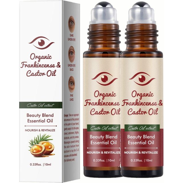 Castor Oil Eye Serum Anti-wrinkle Remove Dark Circles Eye Bags Anti-puffiness Lift Firm Ball Massage Moisturize Nourish Eye Care