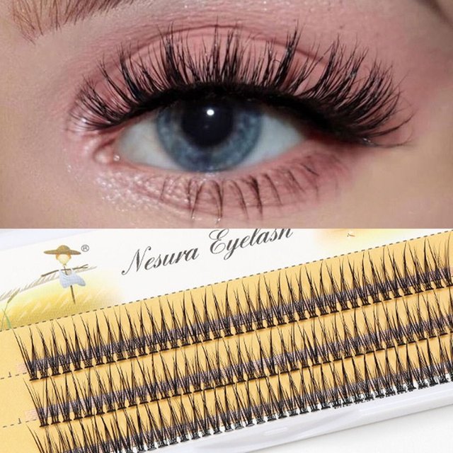 Eye Makeup Tool Swallow Tail Individual Lashes Natural C Curl Clusters Lashes Mink Soft Eyelashes Eye Extension