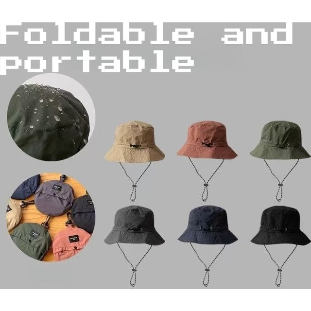 A Foldable Outdoor Sunscreen Hiking Hat Suitable for Both Men and Women, Easy To Carry. Sunscreen and Versatile