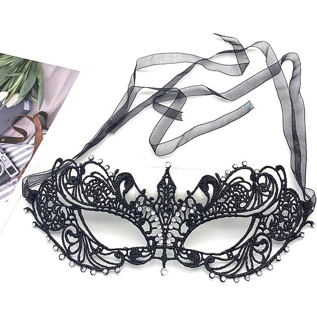 Femmes Sexy dentelle creuse mascarade or noir masque princesse fête Cosplay bal accessoires Costume discothèque reine masque pour les yeux exotique