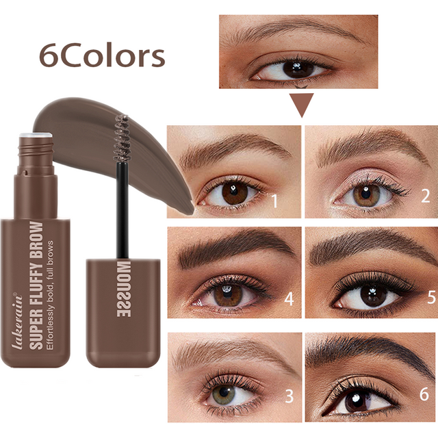 Superfluff Volumizing Brow Mousse Eyebrow Gel Thick Eyebrows Tint Tinted Brow Gel Multiple Color Long-Lasting Waterproof Makeup