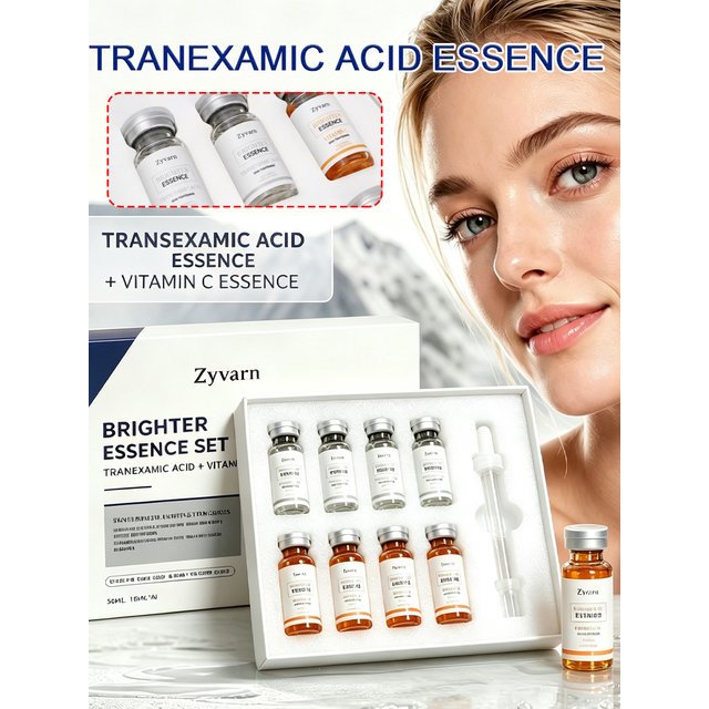 Korea 5ml*6Pcs Tranexamic Acid Vitamin C Facial Ampoule Skin Booster Serum Repair Barrier Brightening Moisturizing Home Skincare